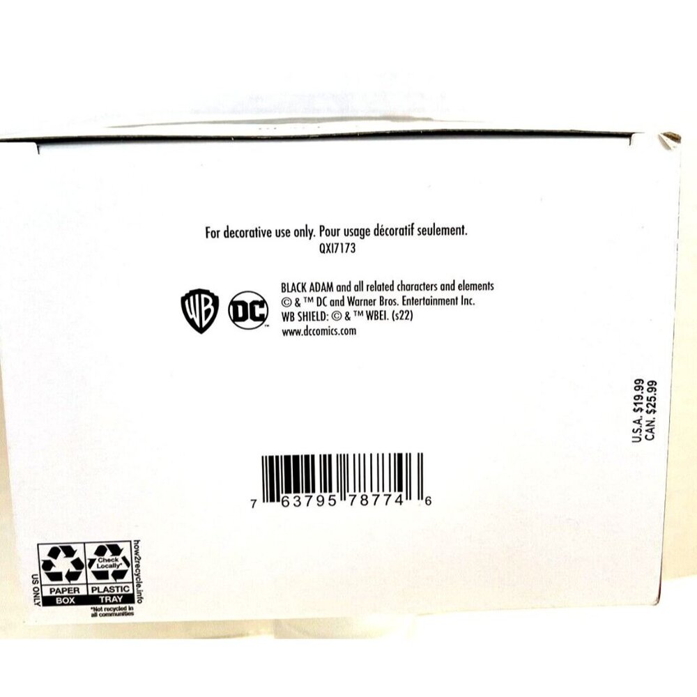 Hallmark BLACK ADAM Christmas Ornament Keepsake 2022 DC Comics NIB Holiday Gift - Picture 8 of 9